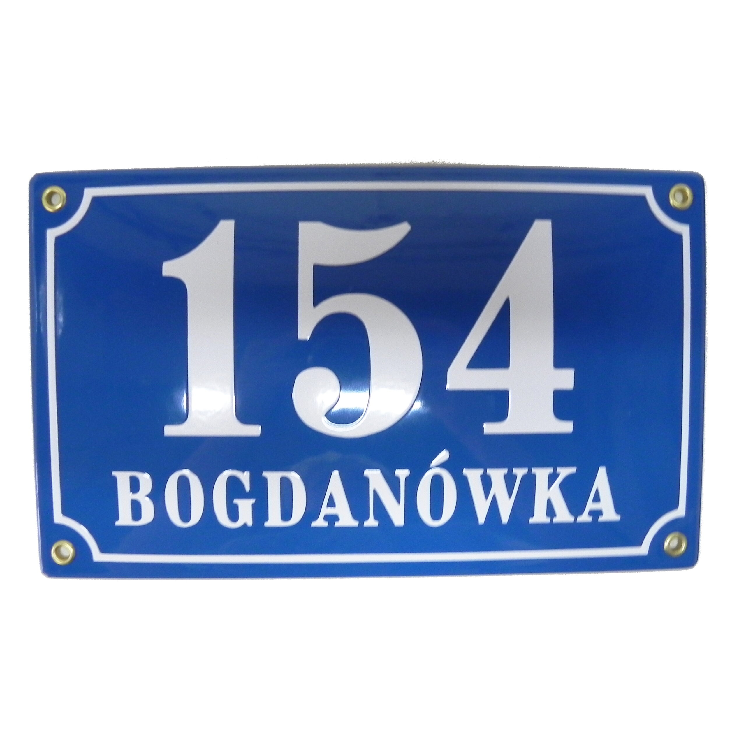 niebieska tablica adresowa