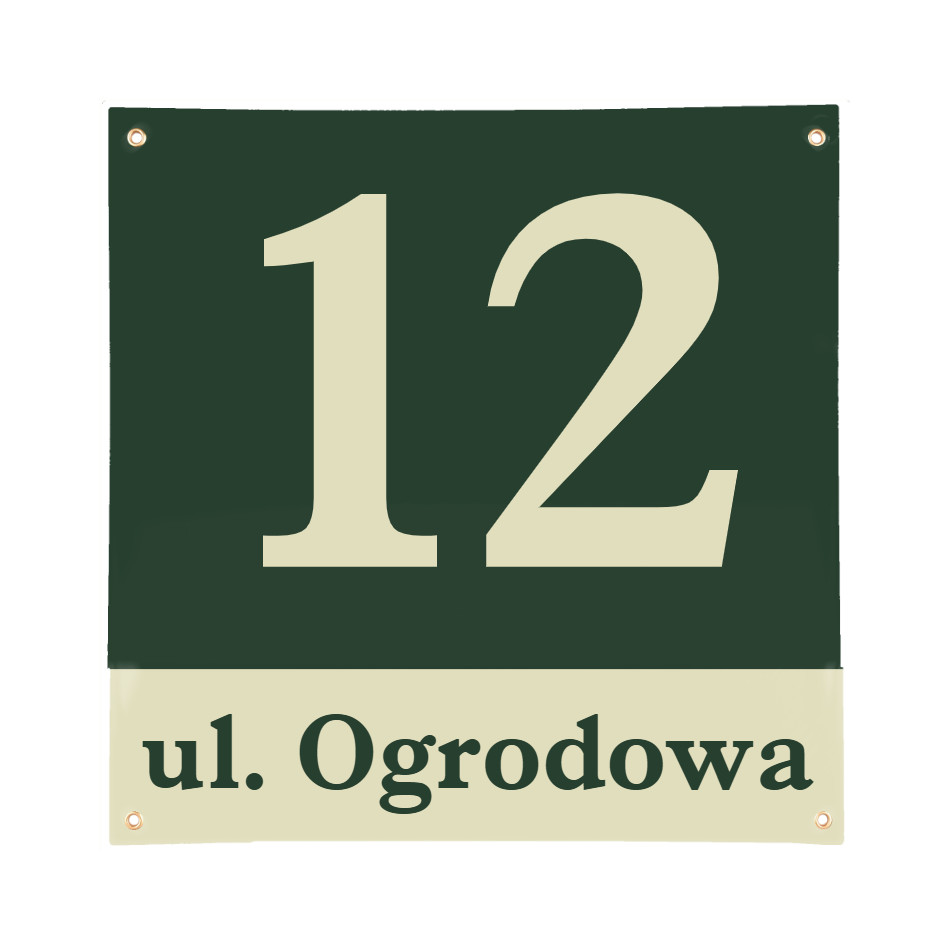 kwadratowa tablica emaliowana