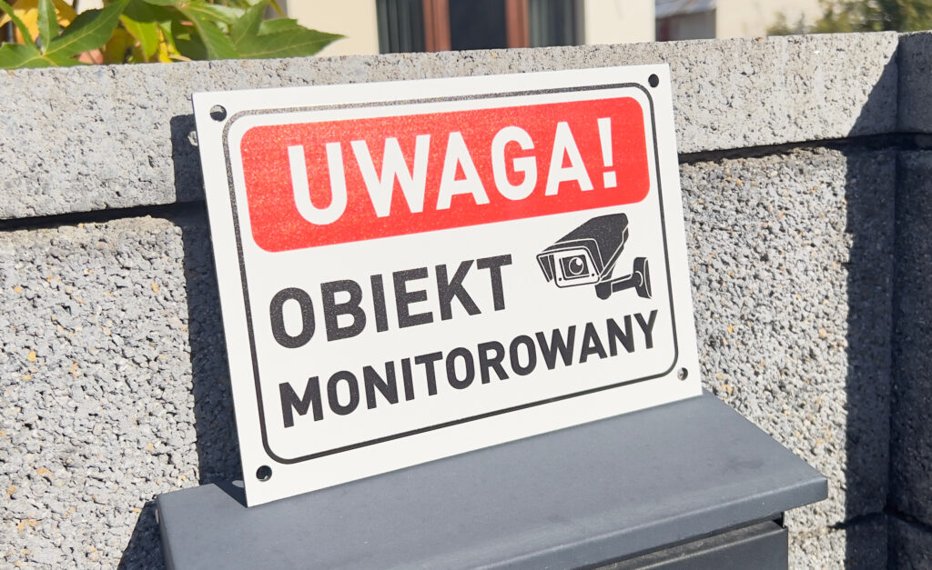 aluminiowa tablica obiekt monitorowany