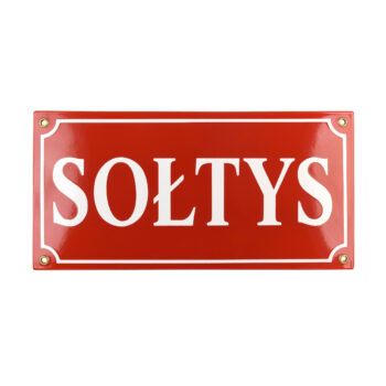 wyraźna tablica sołtys