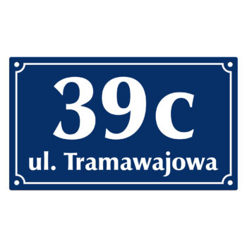 Tablica adresowa 20 x 35 cm grawerowana