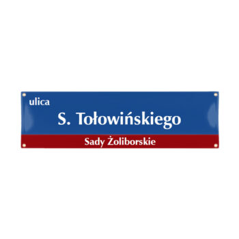 Tablica uliczna nowoczesna 20 x 70 cm