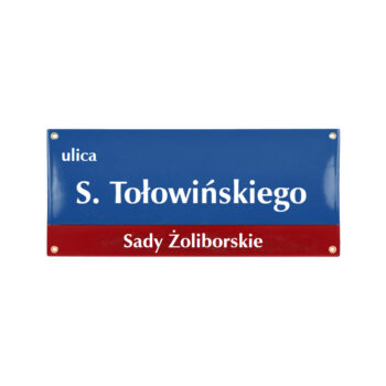 Tablica uliczna nowoczesna 28 x 65 cm