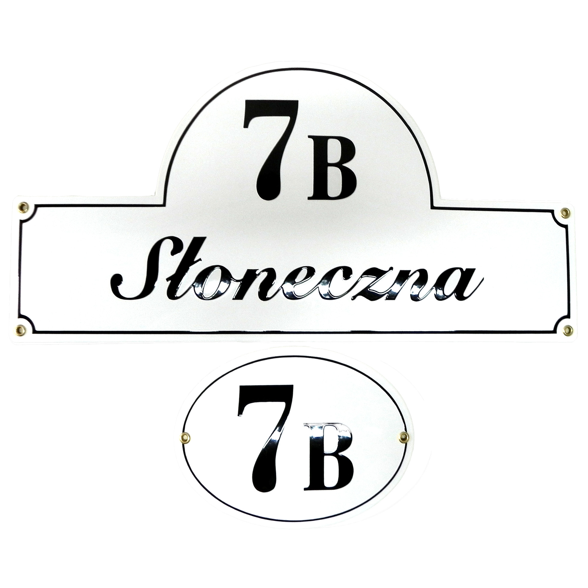 biała tablica adresowa