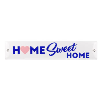 Tablica emaliowana "HOME sweet HOME" 8x40cm