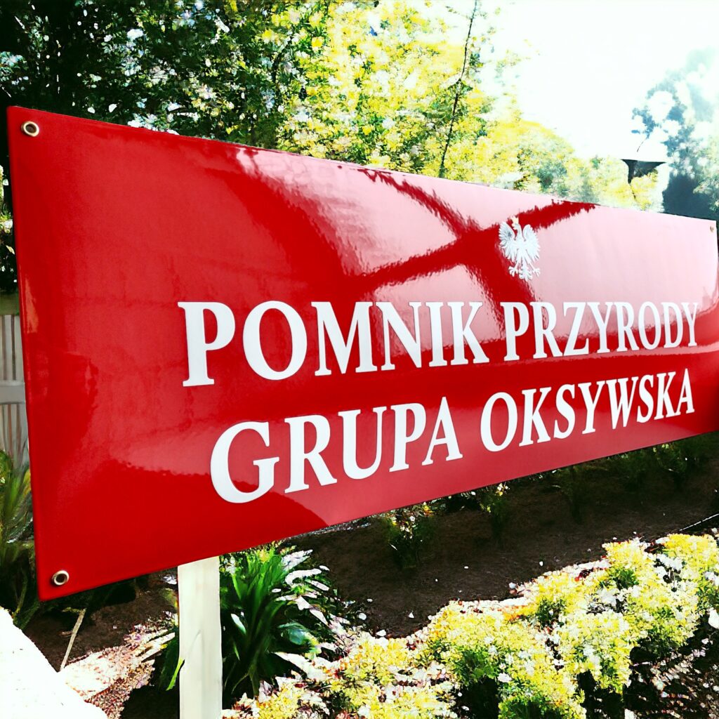 czerwona tablica pomnik przyrody