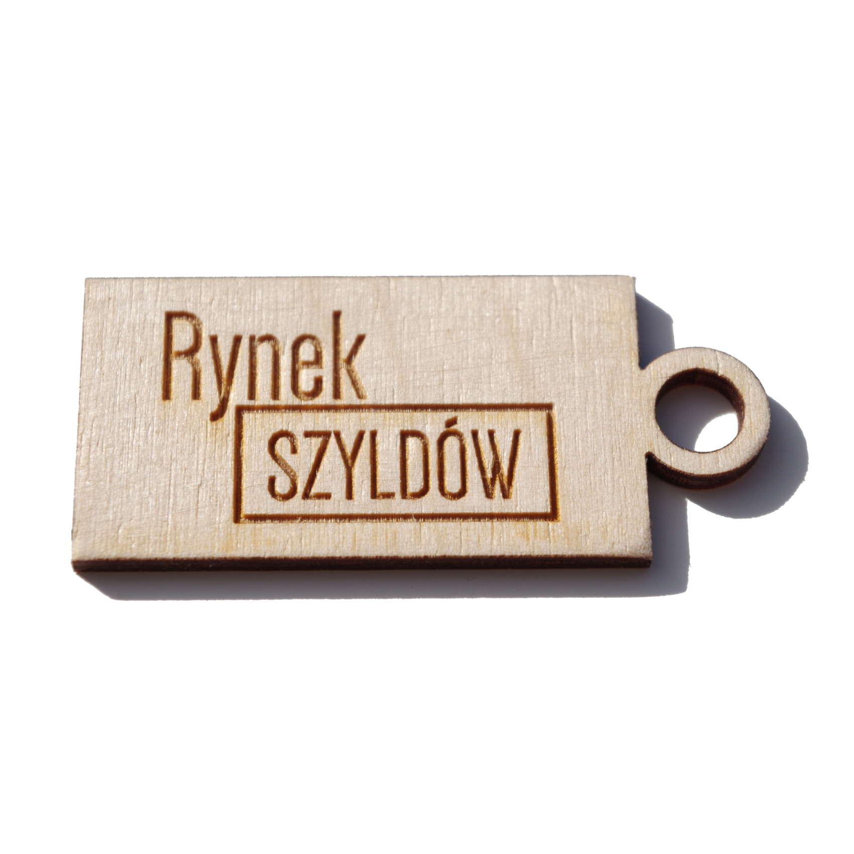Numerek - Brelok ze sklejki 2,5x5,5 cm