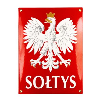 tablica sołtys z orłem