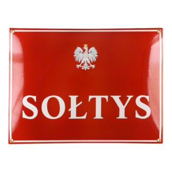 duży szyld sołtys