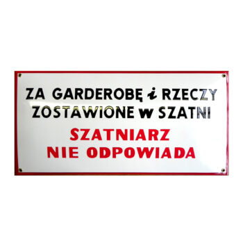 zabawna tabliczka vinage