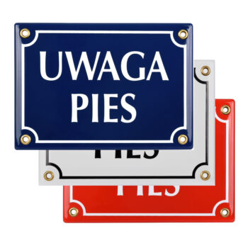 tabliczka uwaga pies