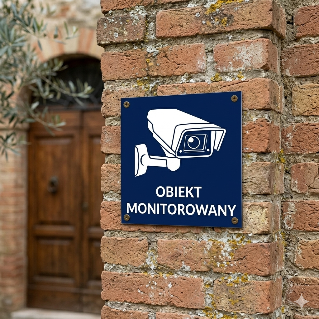 tabliczka obiekt monitorowany