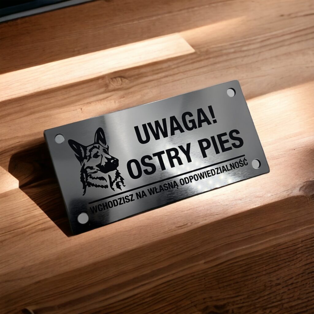 oznaczenie uwaga pies