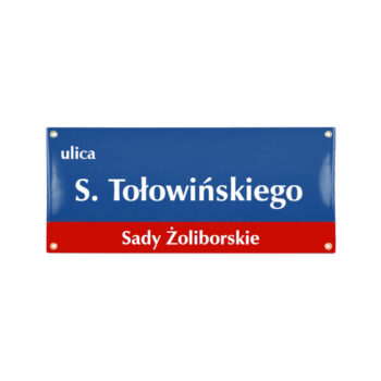 Tablica uliczna nowoczesna 28 x 65 cm