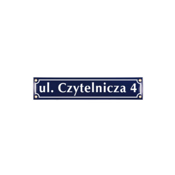 Tablica uliczna klasyczna 8 x 40 cm